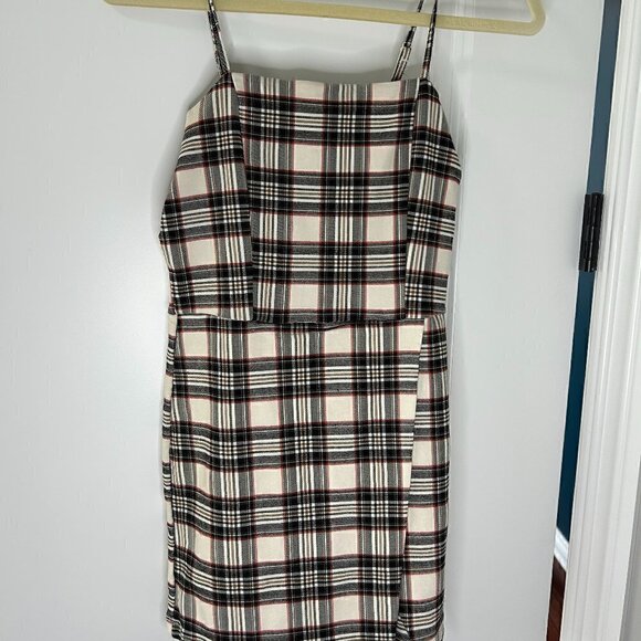 Originality Dresses & Skirts - Originality Plaid Mini Skort Dress Size M NWOT